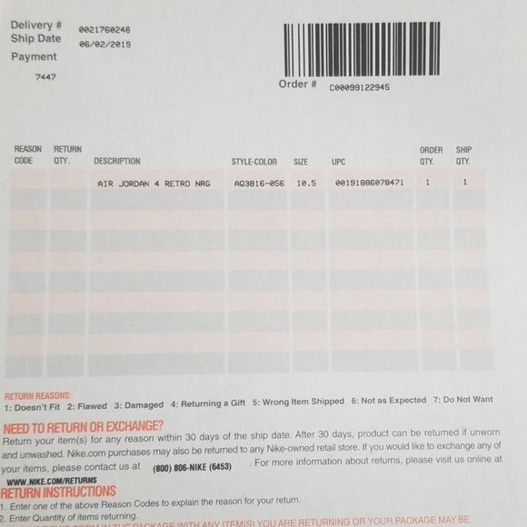 Jordan Retro 4 Raptors Drake Ovo 2019 AQ3816-056 - Picture 5 of 7